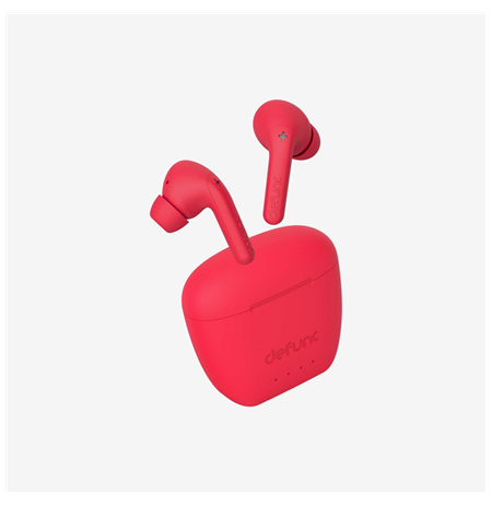 Defunc Earbuds True Audio Built-in microphone, Wireless, Bluetooth, Red