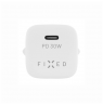 Fixed Mini USB-C Travel Charger Fast charging, White, 30 W