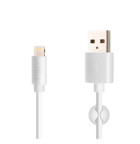 Fixed Data And Charging Cable With USB/lightning Connectors 1 m, White