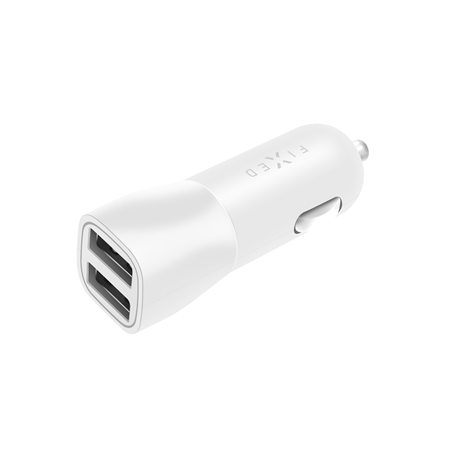 Fixed Car Charger Dual White, 15 W