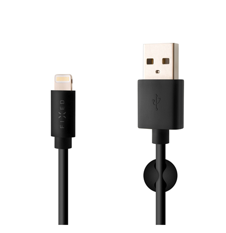 Fixed Data And Charging Cable With USB/lightning Connectors 1 m, Black