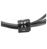 Fixed Data And Charging Cable With USB/lightning Connectors 1 m, Black
