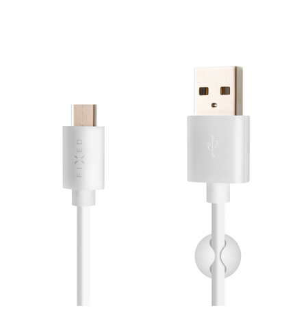 Fixed Data And Charging Cable With USB/USB-C Connectors 1 m, White
