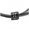 Fixed Data And Charging Cable With USB/USB-C Connectors 2 m, Black