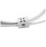 Fixed Data And Charging Cable With USB/USB-C Connectors 2 m, White