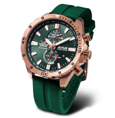 Vostok Europe Almaz Multifunction YM8J-320B656SIL/GREEN