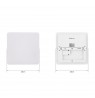 Tellur Smart WiFi Ceiling Light, RGB 24W, Square, White