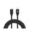 Tellur Extendable USB-C to Lightning Cable PD27W up to 1.8m Black