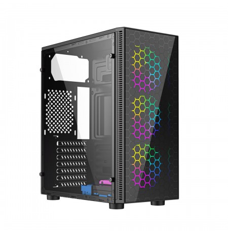 Gembird CCC-FC-500 Gaming ARGB case Fornax 500, black