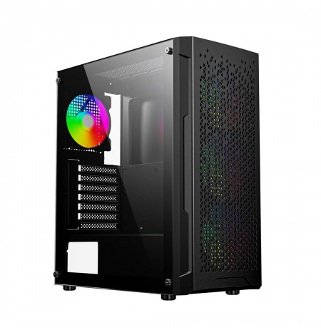 Gembird CCC-FC-400X Gaming ARGB computer case Fornax 400X, black
