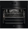 Juodos spalvos garinė orkaitė AEG BSE798380B