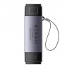 Baseus Lite Series SD/TF memory card reader, USB + USB-C (gray)