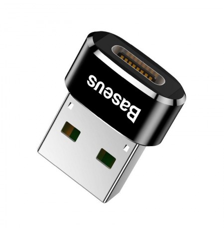 Baseus USB Male To Type-C Female Adapter Converer black