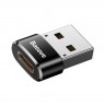 Baseus USB Male To Type-C Female Adapter Converer black