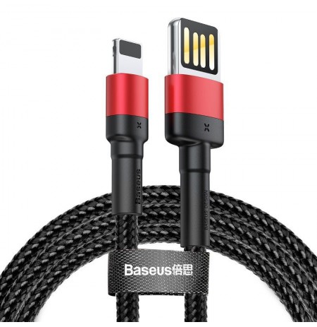Baseus Cafule Double-sided USB Lightning Cable 2,4A 1m (Black+Red)