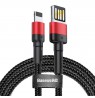 Baseus Cafule Double-sided USB Lightning Cable 2,4A 1m (Black+Red)
