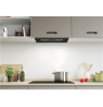 Candy Hood CPY5MBG Telescopic, Energy efficiency class C, Width 52 cm, 298 m³/h, Mechanical control, LED, Black Glass