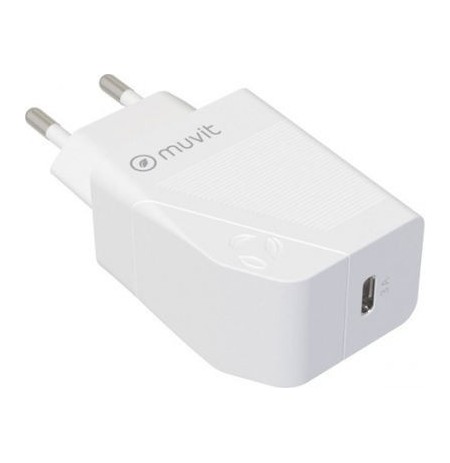 Travel Charger PD 20W 3.0A Type-C By Muvit White