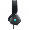 Dell Alienware Wired Gaming Headset AW520H Over-Ear, Built-in microphone, Dark Side of the Moon, Noise canceling