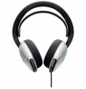 Dell Alienware Wired Gaming Headset AW520H Over-Ear, Built-in microphone, Lunar Light, Noise canceling