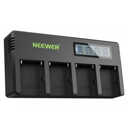 Neewer 4 Channel LCD Display Charger For Sony NP-F550 10100458