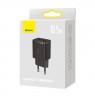 Baseus Compact Quick Charger, 2x USB, 10.5W (black)