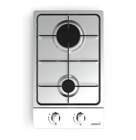 CATA Hob GI 3002 X Gas, Number of burners/cooking zones 2, Rotary knobs, Stainless steel