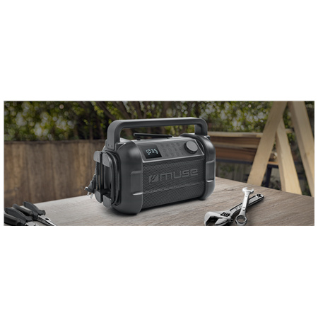 Muse M-928 FB Jobsite Radio speaker, Black