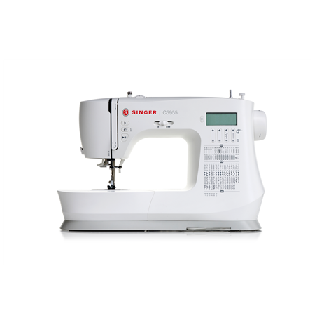 Singer Sewing Machine C5955 Number of stitches 417, Number of buttonholes 8, White