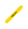 Brother | TZe-611 Laminated Tape | Black on Yellow | TZe | 8 m | 6 cm