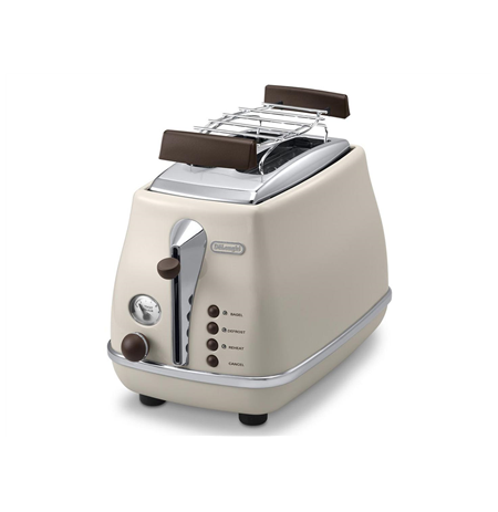 Delonghi Toaster CTOV 2103.BG Beigi, Stainless steel, 900 W, Number of slots 2, Bun warmer included