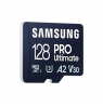 Samsung MicroSD Card PRO Ultimate 128 GB, microSDXC Memory Card, Flash memory class U3, V30, A2, SD adapter