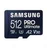 Samsung | MicroSD Card | PRO Ultimate | 512 GB | microSDXC Memory Card | Flash memory class U3, V30, A2 | SD adapter