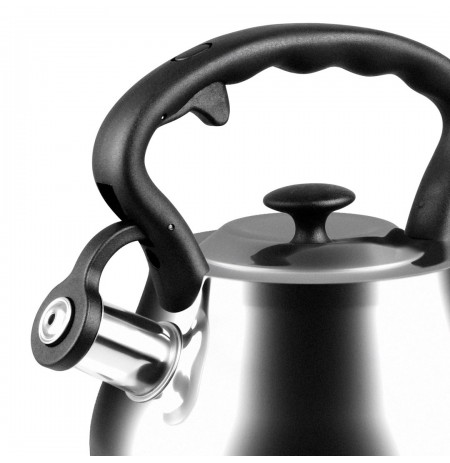 PROMIS ANDREA kettle 3.0 l, silver, black handle