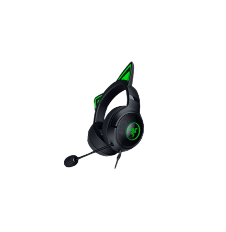 Razer Headset Kraken Kitty V2 Microphone, Black, Wired, On-Ear, Noise canceling