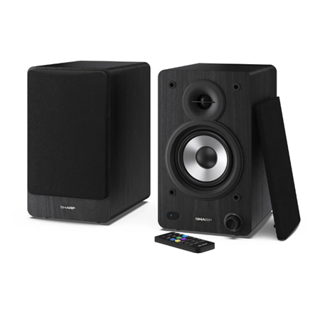 Sharp CP-SS30 Bookshelf Speakers, Black