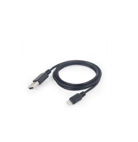 Cable GEMBIRD CC-USB2-AMLM-2M (USB 2.0 M - Lightning M, 2m, black color)