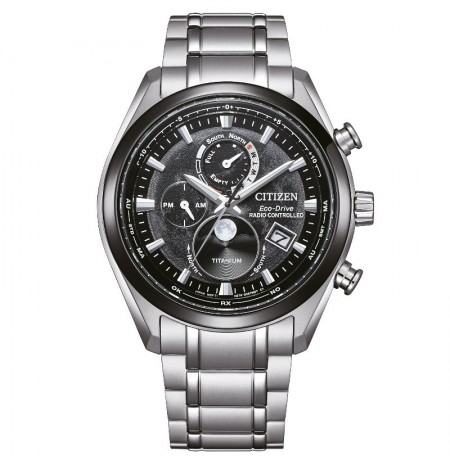 Citizen Eco-Drive Radio Controlled Tsukiyomi Moonphase Super Titanium BY1018-80E