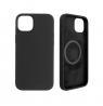 Fixed | MagFlow with MagSafe support | Back cover | Apple | iPhone 14 Plus | Liquid silicon | Black