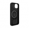 Fixed MagFlow with MagSafe support Back cover, Apple, iPhone 14 Plus, Liquid silicon, Black