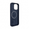 Fixed MagFlow with MagSafe support Back cover, Apple, iPhone 14 Pro Max, Liquid silicon, Blue