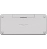 Logitech Pebble Keys 2 K380s Belaidė klaviatūra RF Wireless+Bluetooth, US INT (Qwerty), Tonal White