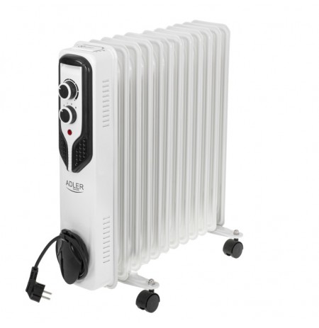 Adler Oil-Filled Radiator AD 7817	 2500 W, Number of power levels 3, White