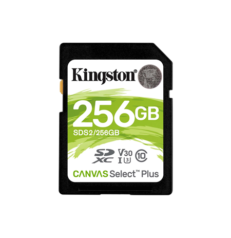 Kingston Canvas Select Plus - flash memory card - 256 GB - SDXC UHS-I