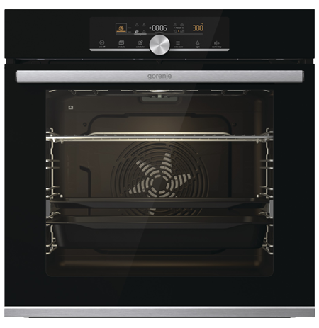 Gorenje Oven BPSX6747A05BG 77 L, Multifunctional, EcoClean, Touch, Steam function, Height 59.5 cm, Width 59.5 cm, Black