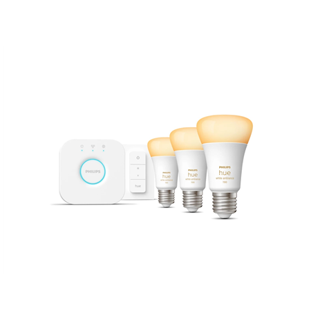 Philips Hue WA Starter Kit 8W A60 E27 3pcs, Bridge, Switch