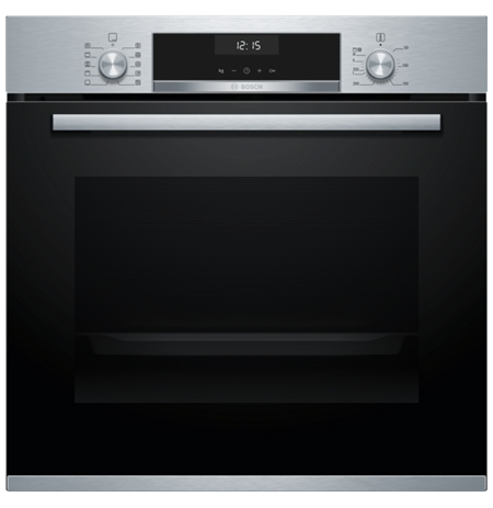 Bosch Oven HBA537BS0 71 L, Electric, EcoClean, Mechanical control, Height 59.5 cm, Width 59.4 cm, Stainless steel