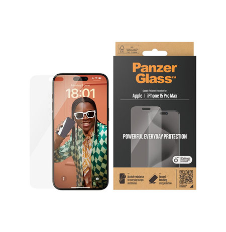 PanzerGlass Screen Protector iPhone 2023 6.7 Pro Max | Classic Fit