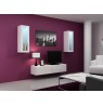 Cabinet VIGO "90" glass 90/35/32 white/white gloss
