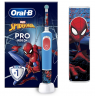 Oral-B | Electric Toothbrush with Travel Case | Vitality PRO Kids Spiderman | Rechargeable | For children | Number of brush head